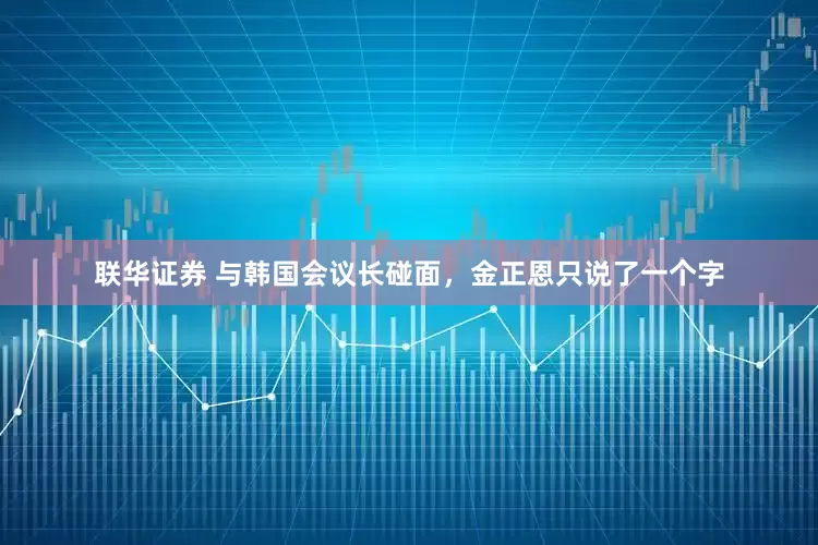 联华证券 与韩国会议长碰面，金正恩只说了一个字